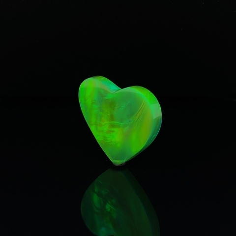 Aurora Opal Heart Cabochon