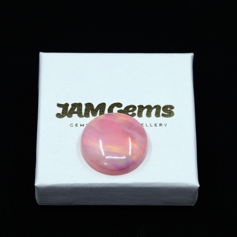 Aurora Opal Pink Round Cabochon