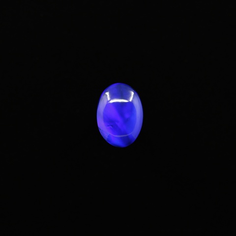 Aurora Opal Blue Black Oval Cabochon