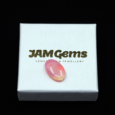 Aurora Opal Small Pink Oval Cabochon