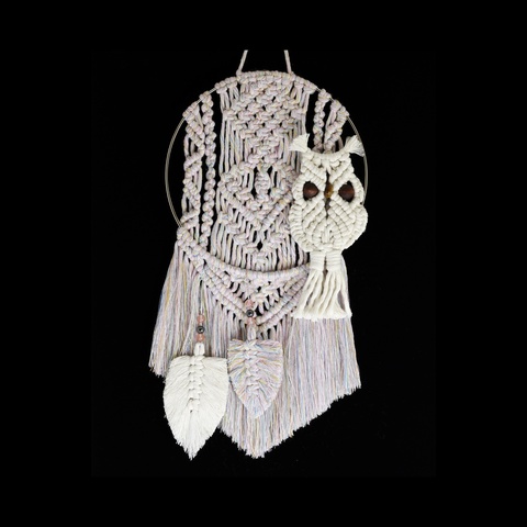 Macrame Owl Dreamcatcher