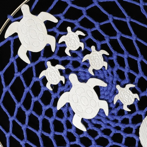 Turtle Tide Macrame Dreamcatcher