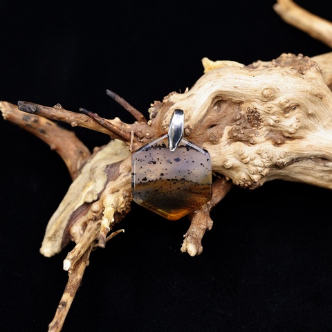 Montana Agate Natural Stone Pendant