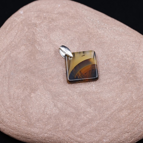 Montana Agate Natural Stone Pendant