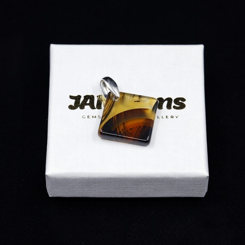 Montana Agate Natural Stone Pendant