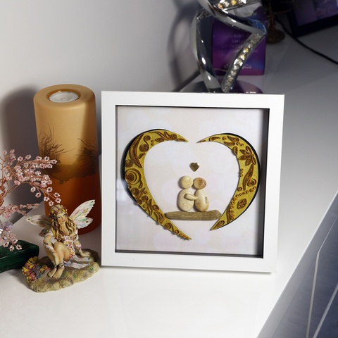 Pebble Embrace 3D Quill Art