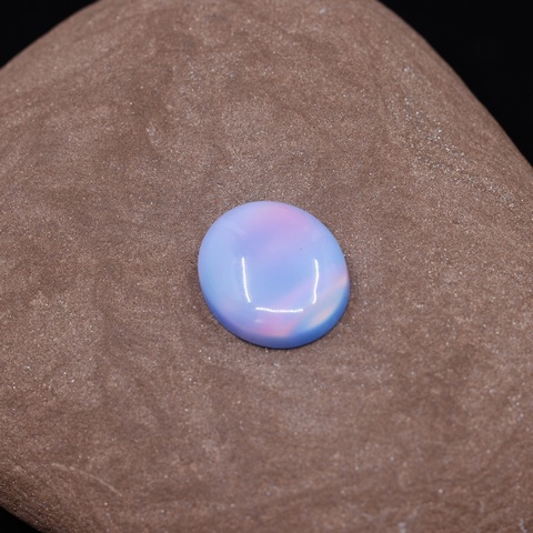 Aurora Opal Sky Blue Oval Cabochon
