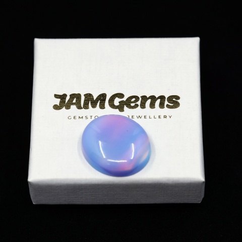 Aurora Opal Sky Blue Oval Cabochon