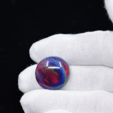 Aurora Opal Round Cabochon