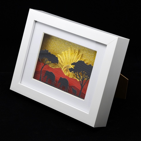 Paper Cut Quilled Savannah