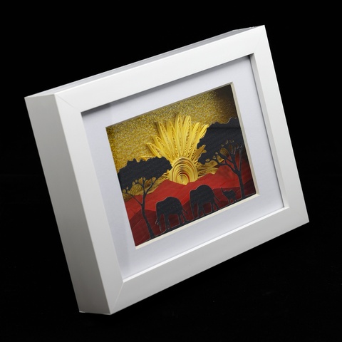 Paper Cut Quilled Savannah