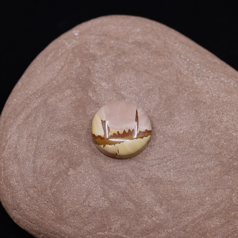 Red Falcon Jasper Round Cabochon